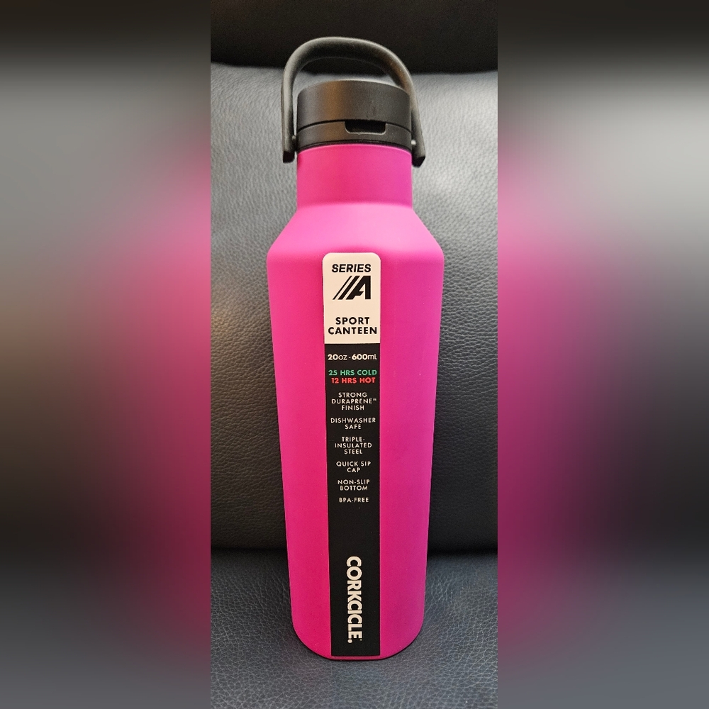 Corkcicle Pink Sport Canteen